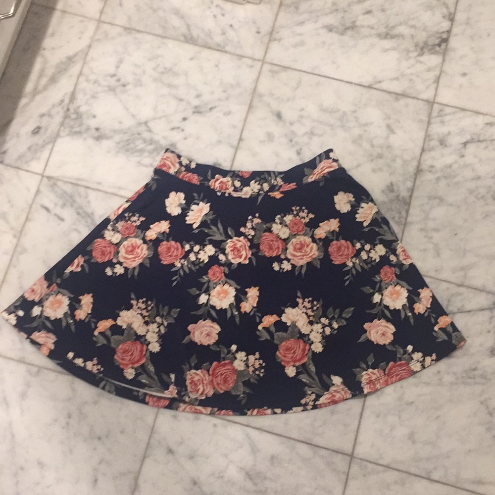 Floral skater skirt